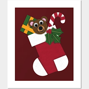 Christmas Felt Stocking Posters and Art